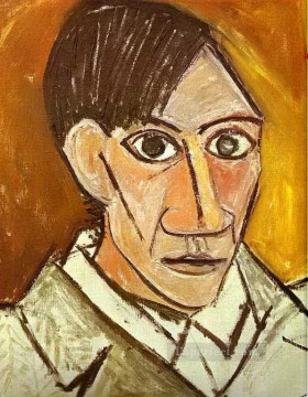 Pablo Picasso Painting - Self Portrait 1907 cubist Pablo Picasso